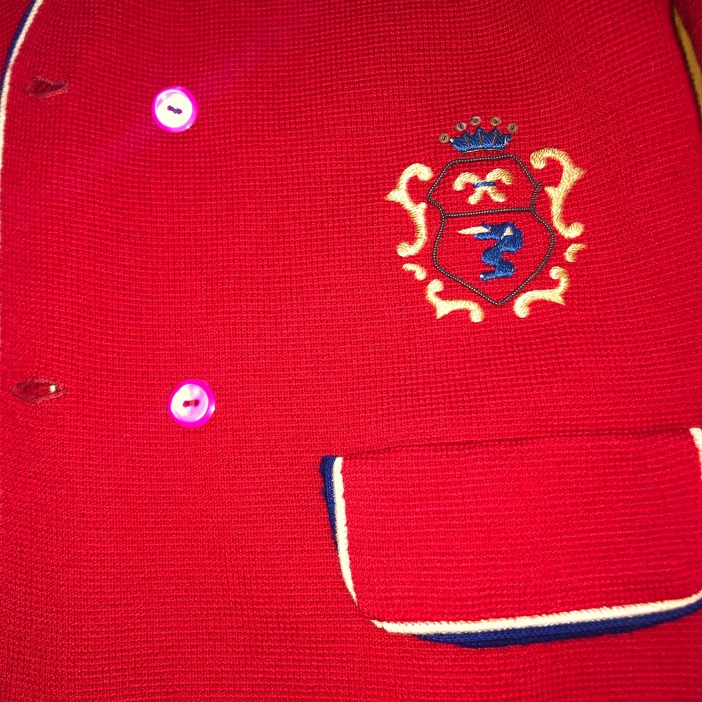 Extra small red cardigan
